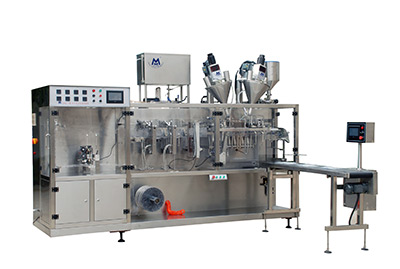 DXD-180水平式全自動(dòng)包裝機(jī)+機(jī)械手+裝箱臺(tái)